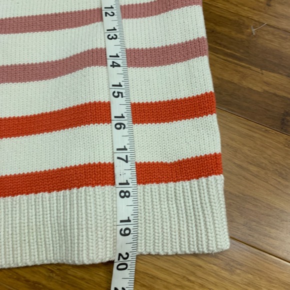 Ann Taylor Striped Sweater Womens Size‎ Small Mock Neck Pullover Knit Top Ivory - Picture 5 of 5